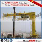 Portable 360 Degree Rotating BZ BZD Model Floor Mounted Jib Crane thumbnail-2