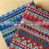 Linen Printed Fabric National Style Table Cloth Pillow thumbnail-1