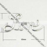 Tibetan Style Links, "Love"(TIBE-ZN96142-AS-FF)