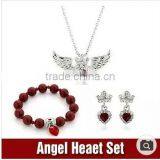 Platinum / 18 K Gold Plated / Crystal / Earring / Bracelet / Necklace /Jewelry Set thumbnail-1
