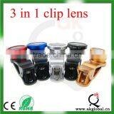 180 Degree Fish-Eye Lens+Wide Angle Lens+Micro Lens 3-in-1 Camera Lens Kits for IPhone 5 thumbnail-2