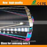 2.5D Titanium Alloy Brushed Metal Tempered Glass Screen Protector for Samsung Galaxy Note 3 thumbnail-1