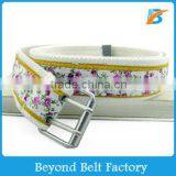 Women's Fashionable Canvas Belt Coved With Fabric for Jeans thumbnail-1