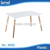 wholesale modern plastic dining table for coffee room