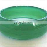 60mm Green Agate Wider and Thicker Gemstone Precious Stone Bangle thumbnail-1