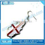 Fashion Enamel Metal Earring Stand With National Flag Design thumbnail-4