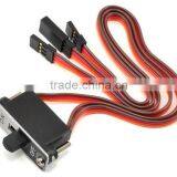 JR Small Receiver Switch Harness With Charge Cord Charging Connector