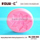 Poinsettia Silicone for Moulding,fondant Cookie Mould,3D Chocolate Shape Mould