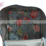 Wholesale Flower Printed Girls School Canvas Backpack thumbnail-2