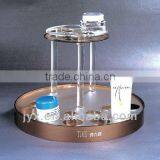 Acrylic Makeup Cosmetics Display Stand Clear Color