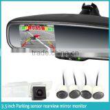 2015 Best Seller Parking Sensor Rearview Mirror Radar Detector Interior Mirror Monitor and Wireless Reverse Camera Display thumbnail-5