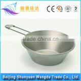 T Sharp Titanium Bowl 300ml and Titanium Pan for Outdoor Cooking Set thumbnail-1