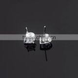 Hot Sale Silver 925 White CZ Stud Earrings Made in China ---ETGI-000101 thumbnail-2