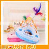 3 Colors Triangle Cat Toys Scratching Posts With Leather Toys for Cat