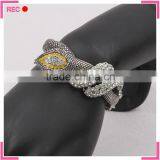 Cheap Wholesale Bangles Snake Shaped, Imitate Antique Silver Girls Fancy Bangles thumbnail-2