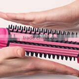 2 in 1 Hair Straightener Brush Electric Lcd Straightening Rolling Hair Comb Best Hair Straightener Brush and Curler thumbnail-5