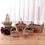 Ceramics Flower Pot for Home Office Desk Garden Decoration thumbnail-1
