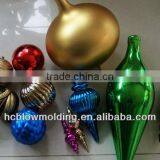 OEM Blow Molding Plastic Large Christmas Balls Plastic Christmas Shinny Ball thumbnail-6