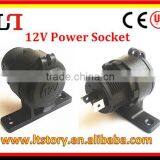 DC 12V Female Power Socket With Voltmeter For Motorcycles ATV Snowmobile UTV thumbnail-1