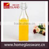 Glass Juice Bottle With Clip Lid, Glass Water Bottle thumbnail-1