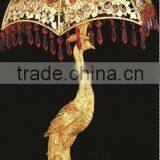 Cast Metal Clock With Marble Base, Deer Driving Cart Desk Clock/Mantle Clock thumbnail-6