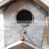 Antique Galvenized Metal Garden Bird House thumbnail-1