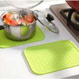 Popular Kitchenware Pink Rectangle Silicone Draining Mats thumbnail-4