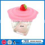 Custom Silicone Coffee Cup Lid, Eco-friendly Cute Shape Silicone Cup Cover thumbnail-4