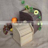 Factory Price Vintage Solid Wooden Remote Storage Box With Sliding Cover thumbnail-4