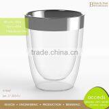 Reusable Clear Borosilicate Glass Cup Double Wall Cup thumbnail-3
