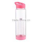 NO BPA Flip-top Leak Proof Infuser Fruit & Veggie Infusion Sports Water Bottle, 24 Oz thumbnail-1