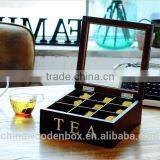 2015 Refinement Wooden Tea Box With Glass Lid thumbnail-1