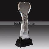 Custom Craft Gifts Blank k9 Heart Crystal Awards thumbnail-2