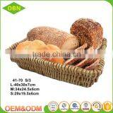 Cheap Wholesale Set 3 Handmade Natural Flat Trays Rattan Wicker Fruits Bread Basket