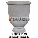 Vietnam Decorative Romance Ceramic Old Stone Flower Vase thumbnail-1