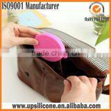 Folding Travel Mirror,silicone Purse Size Travel Cosmetic Makeup Pocket Mirror thumbnail-3