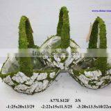 Moss Covered Flower Basket thumbnail-1