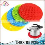 Silicone Round Heat Resistant Table Mat Silicone Coaster Silicone Placemat thumbnail-1