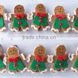 2017 Hanging Gingerbread Men Felt Peg Ornamentsmade in China