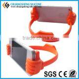 Thumb OK Design Silicone Mobile Phone Surppports Lazy Holder thumbnail-1