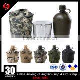 Military Canteen 1L Capacity Dringk Kettl Water Bottles With Aluminium Cup for Outdoor Camping thumbnail-1