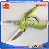 6 in 1 Kitchen Clever Scissors Shears Multi Function Clever Cutter Food Choppers Smart Knife Board Vegetable Slicer thumbnail-2