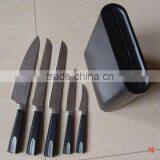 5-Pieces Deluxe Knife Set: 5 Knives + Wooden Knife Block. Hot Sales thumbnail-3