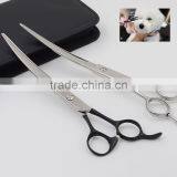 2 Colors Coating Pet Grooming SHEARS Curved or Straight Blades for DOG CAT Hair CUTTING thumbnail-5