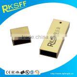 Metal Golden Color Retangle USB Flash Drive Carry Case thumbnail-2