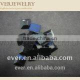Black Acrylic Rhinestone,Black Square Acrylic Rhinestone, Flat Back Acrylic Stone thumbnail-1