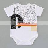 Wholesale Cotton Blank Clothes Baby Snap Crotch Bodysuit thumbnail-3