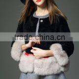 Intalian Style Winter Women Round Neck Noble Real Fox Fur Coats thumbnail-6