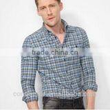 Men's High-grade Pure Cotton Plaid Shirt BSRT0070 thumbnail-1