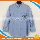 Oem High Quality Breathable Office Fancy Collar Blouse Ladies thumbnail-1